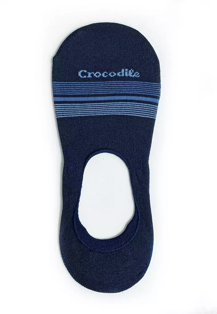 Crocodile SOCK CFCM 0005 Blue - Kaos Kaki Invisible Pria Men Socks
