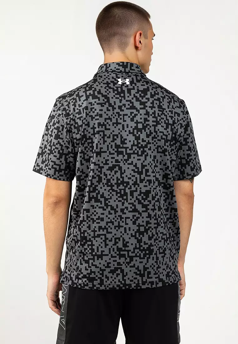 Men's Tee To Green Printed Polo Shirt