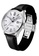 WULF 黑色 Wulf Alpha Silver and Black Leather Watch 9599EAC60DDA53GS_2