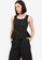 ZALORA WORK black Square Neck Peplum Top B9C90AA5F70B72GS_1