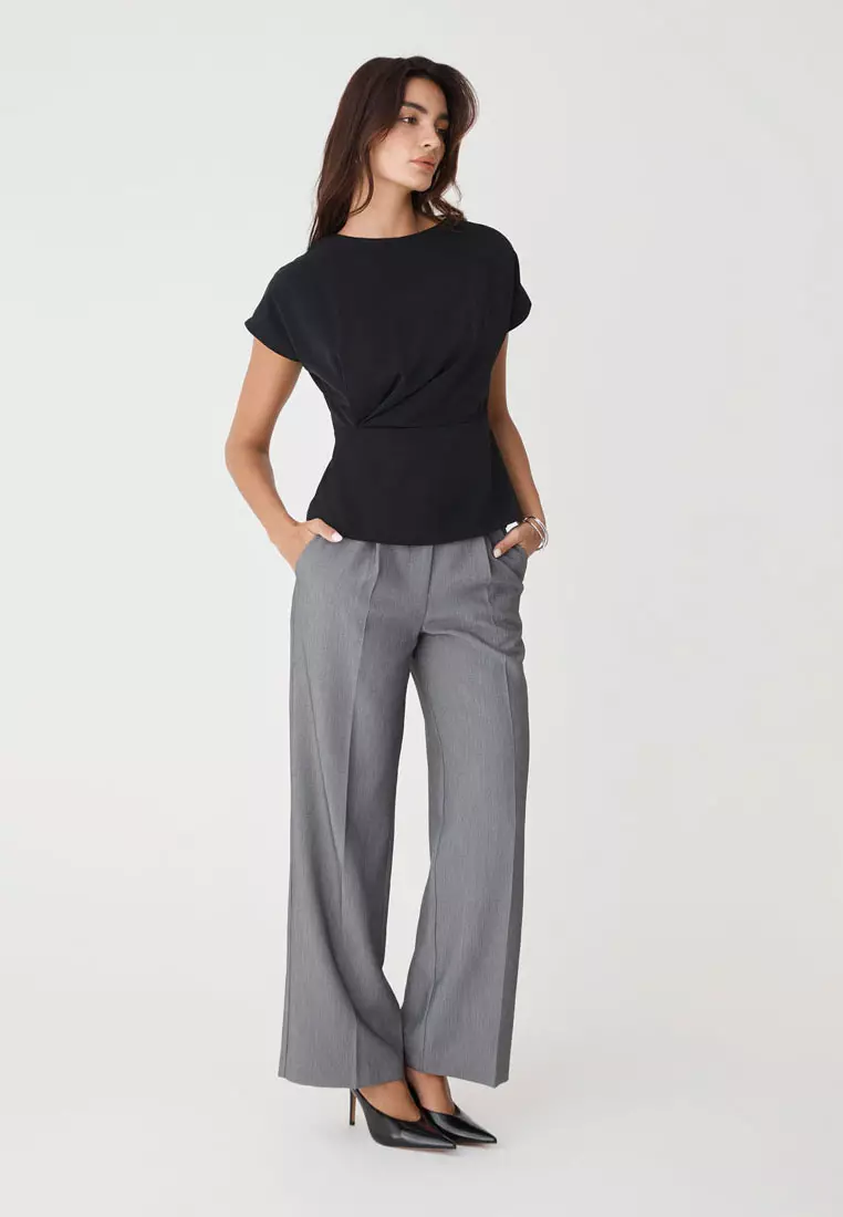 Bonnie Gathered Peplum Top