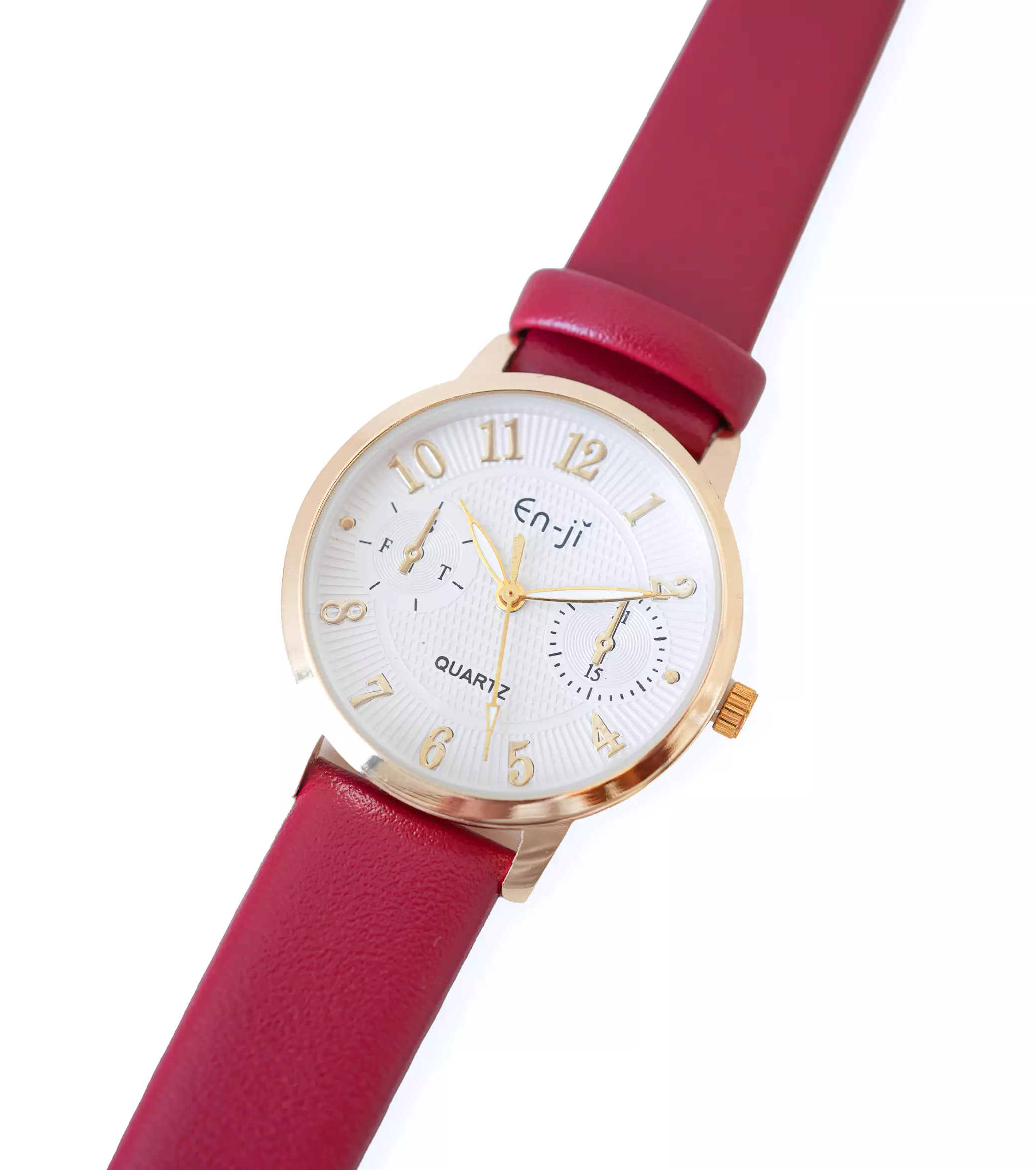 Enji Kuina Jam Tangan Wanita Warna Cherryred (Box Blue)