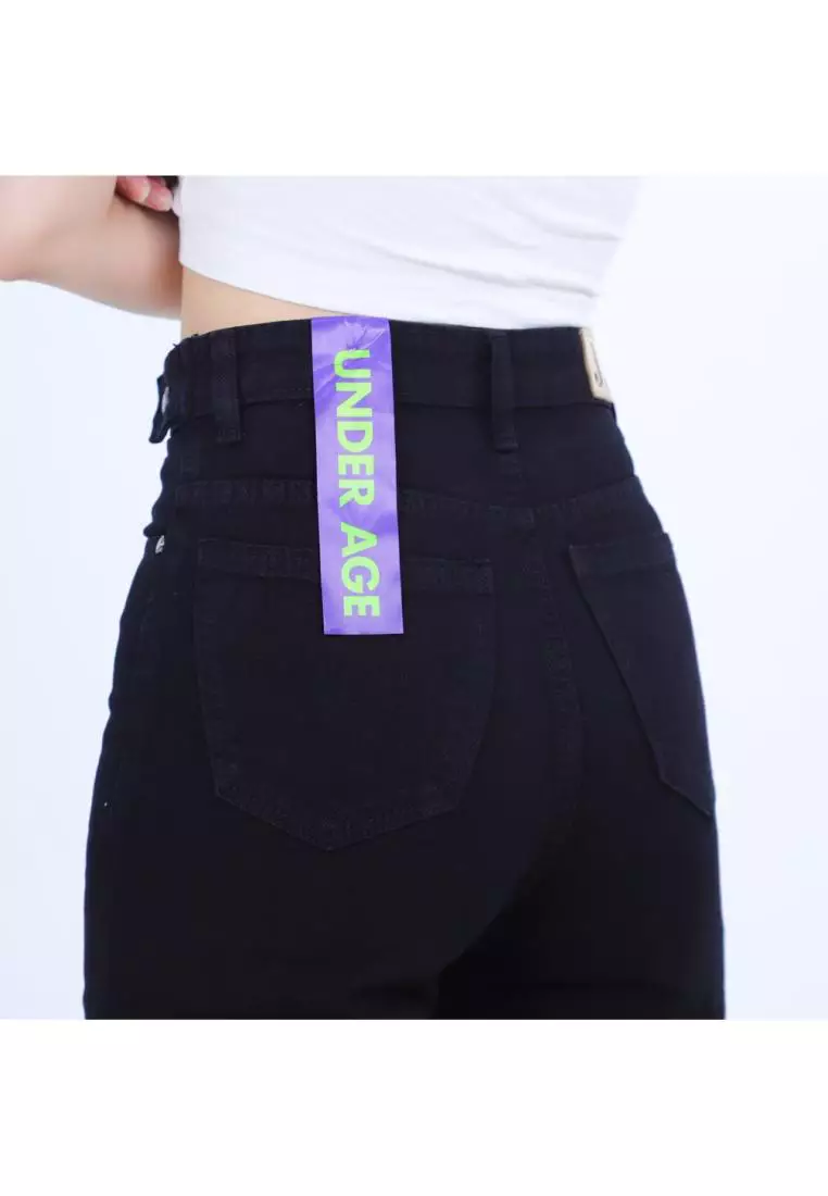 Highwaist Adjustable Baggy Jeans 443 UNDER AGE