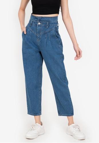 notch waist jeans