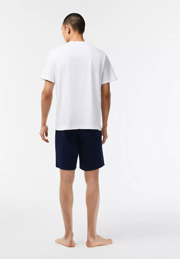 Buy Lacoste Men’s Stretch Cotton Short Pajama Set 2023 Online | ZALORA ...