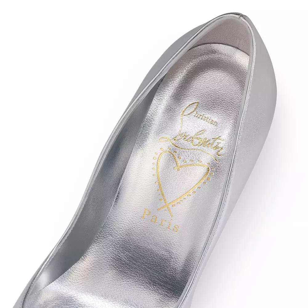 Miss Z 100mm Pumps Laminated Nappa Leather Silver