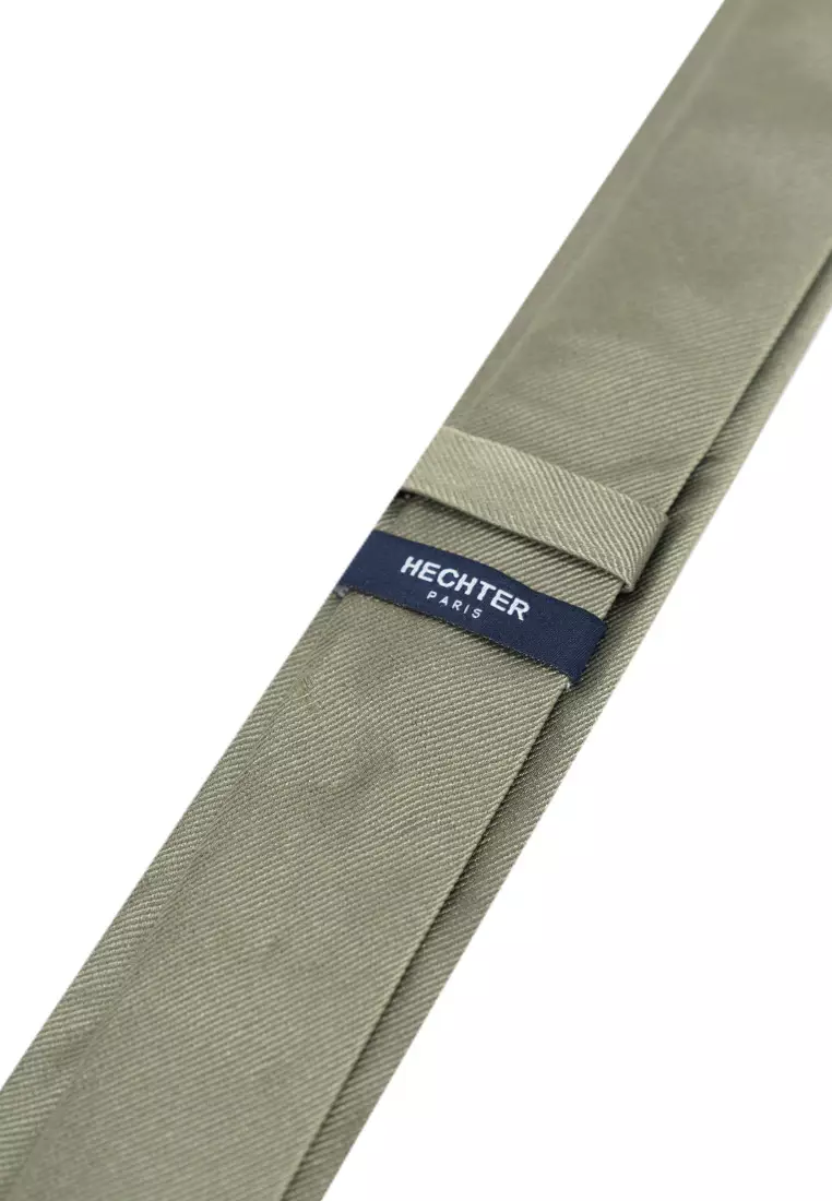 Men's Solid Jacquard Silk Necktie