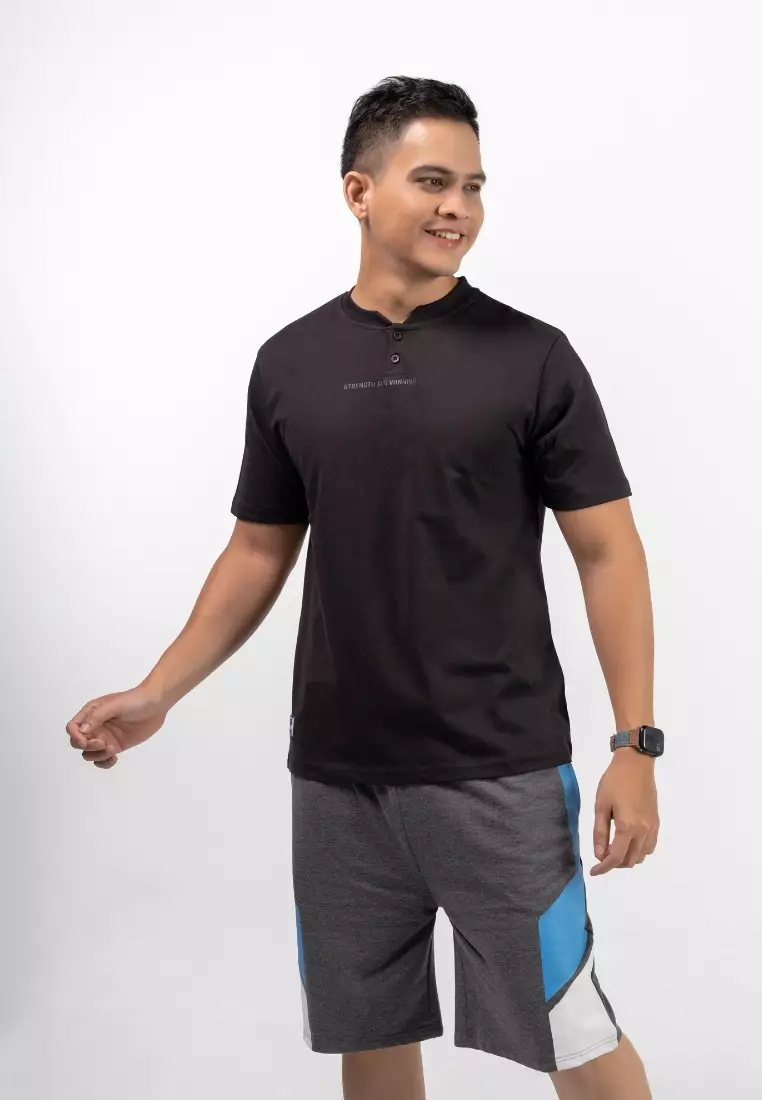 MEN'S SHORT SLEEVE HENLEY TEE