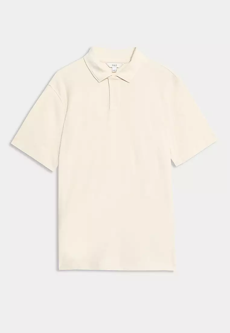 Cotton Rich Textured Polo Shirt