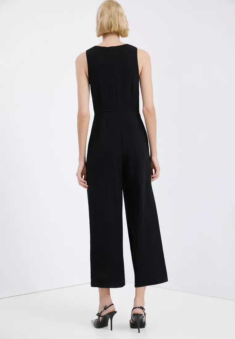 Cut-Out Jumpsuit With Knot
