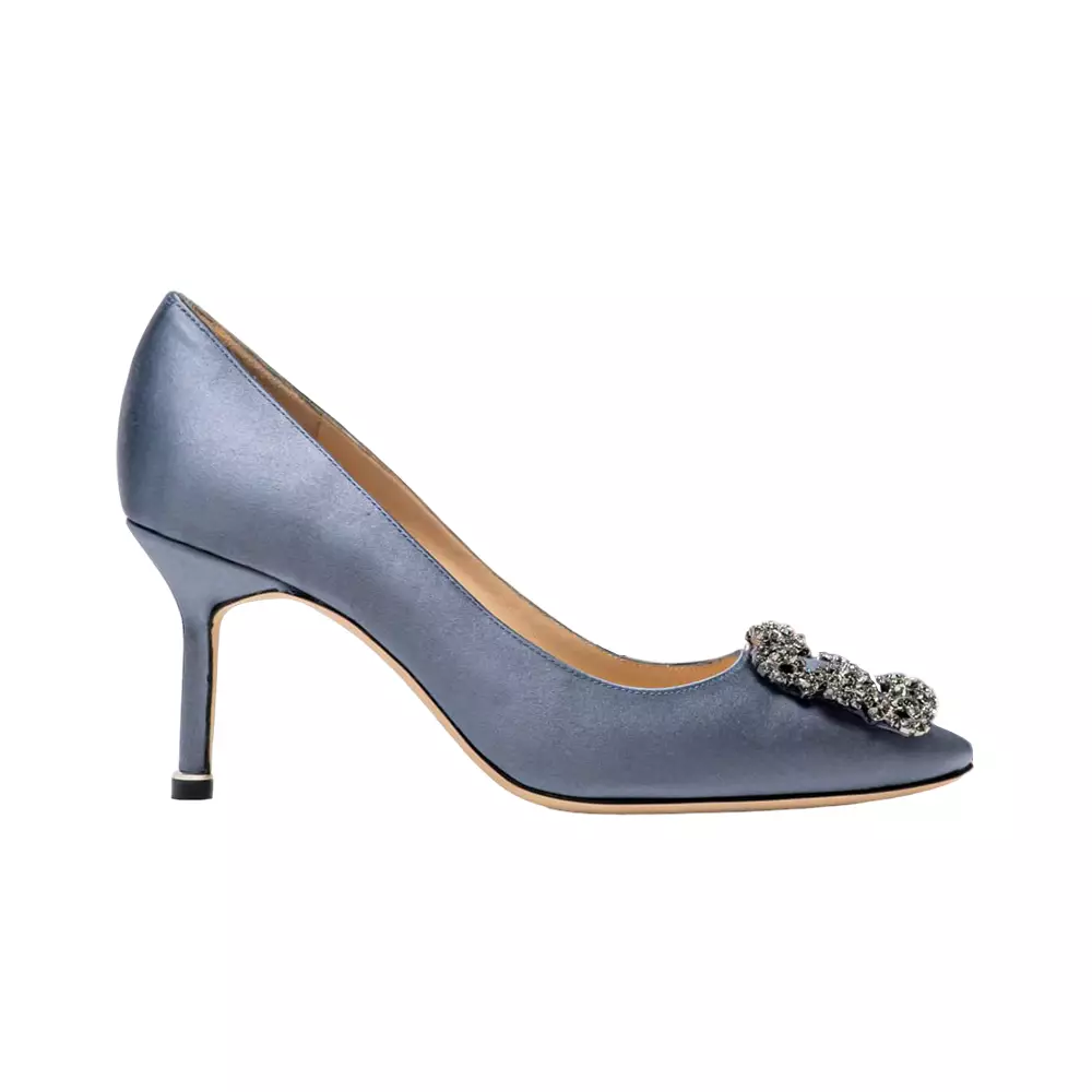 Jual Manolo Blahnik Manolo Blahnik Hangisi 70 Satin Pumps With FMC ...