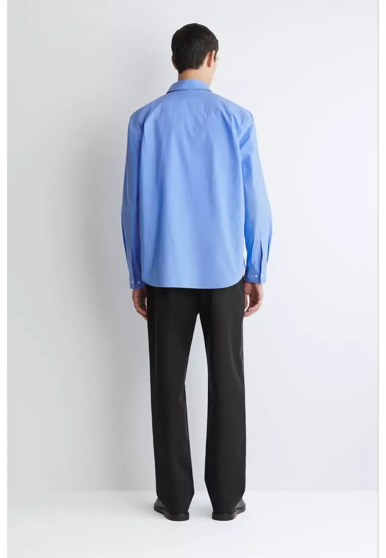 RELAXED PIMA COTTON-POPLIN SHIRT
