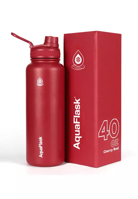 40oz Wide Mouth Water Bottle Cherry Red