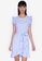 ZALORA BASICS multi Ruffle Sleeve Mini Dress with Sash 00C65AA70C27F7GS_1