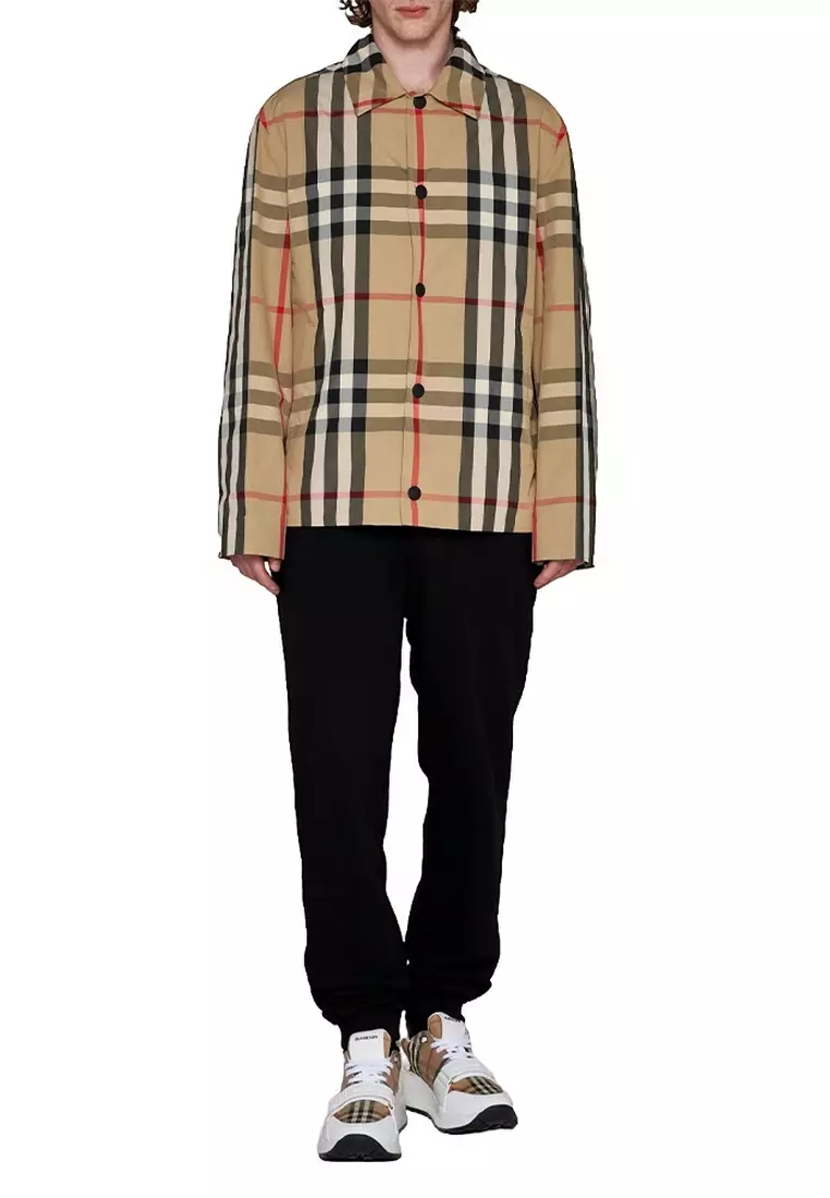 Burberry Check Nylon Jacket in Archive Beige
