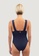 1 People blue Saint Tropez Ruffled One-Piece Swimsuit in Deep Sea EC1F2US9E23C1FGS_3