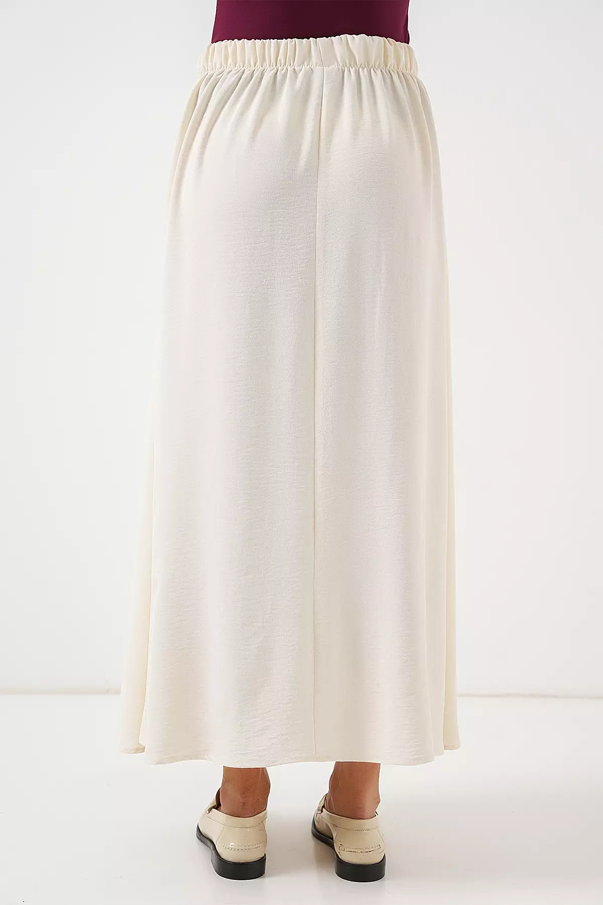 Women's Long Ayrobin Skirt 8050 - Cream
