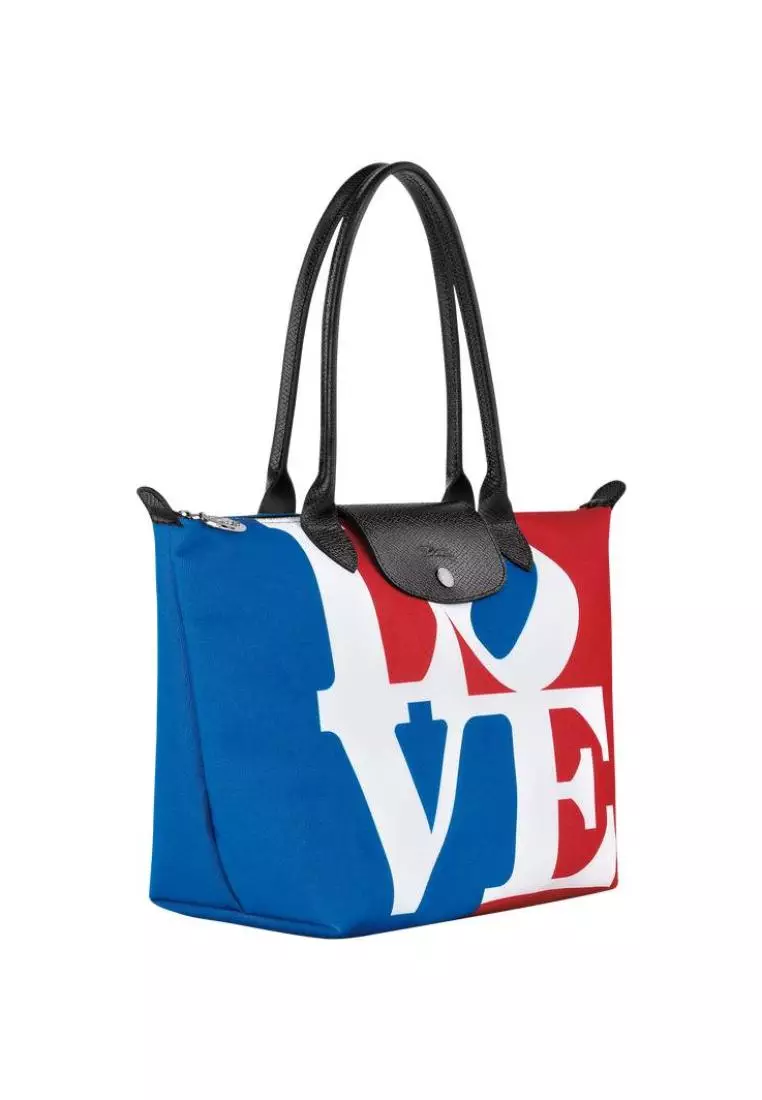 Longchamp X Robert Indiana Tote Bag M White