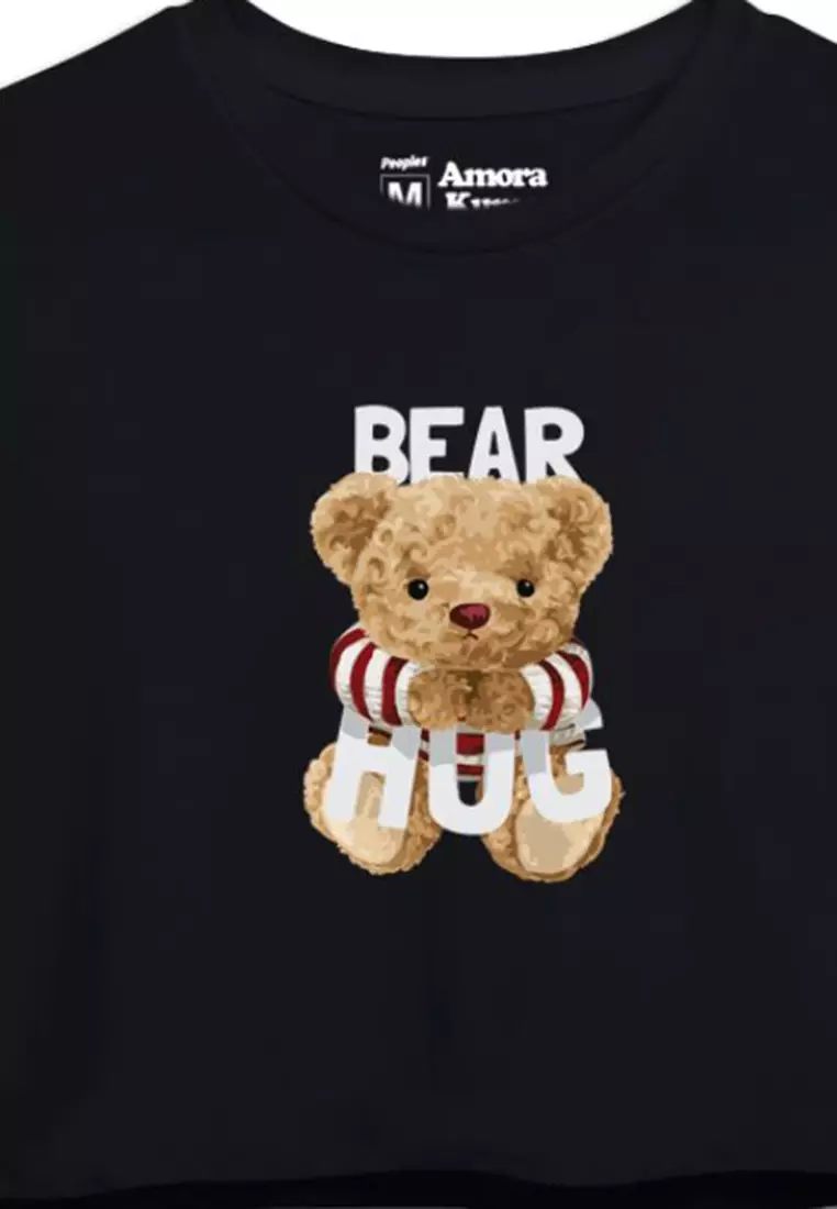 Kaos Crop Oversize Bear Hug