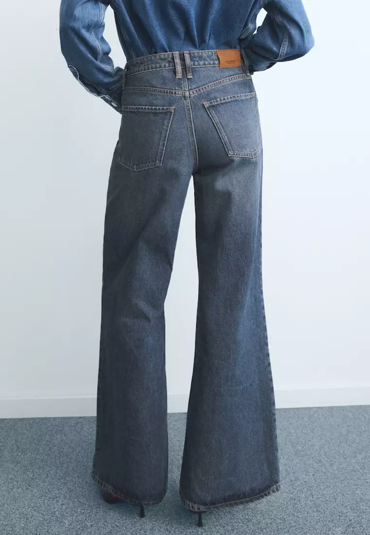 High-Waisted Wide-Leg Jeans
