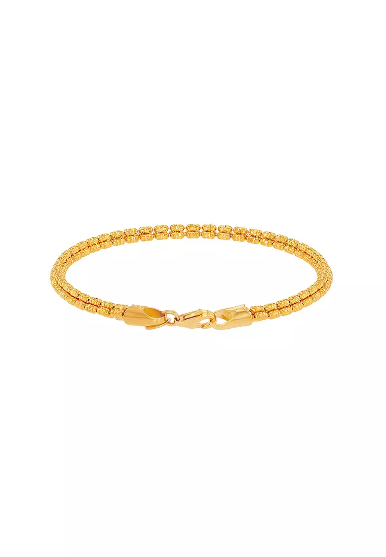 HABIB GRANITA | Oro Italia 916 Yellow Gold Bracelet GW51991125(3Y) (22K Gold)