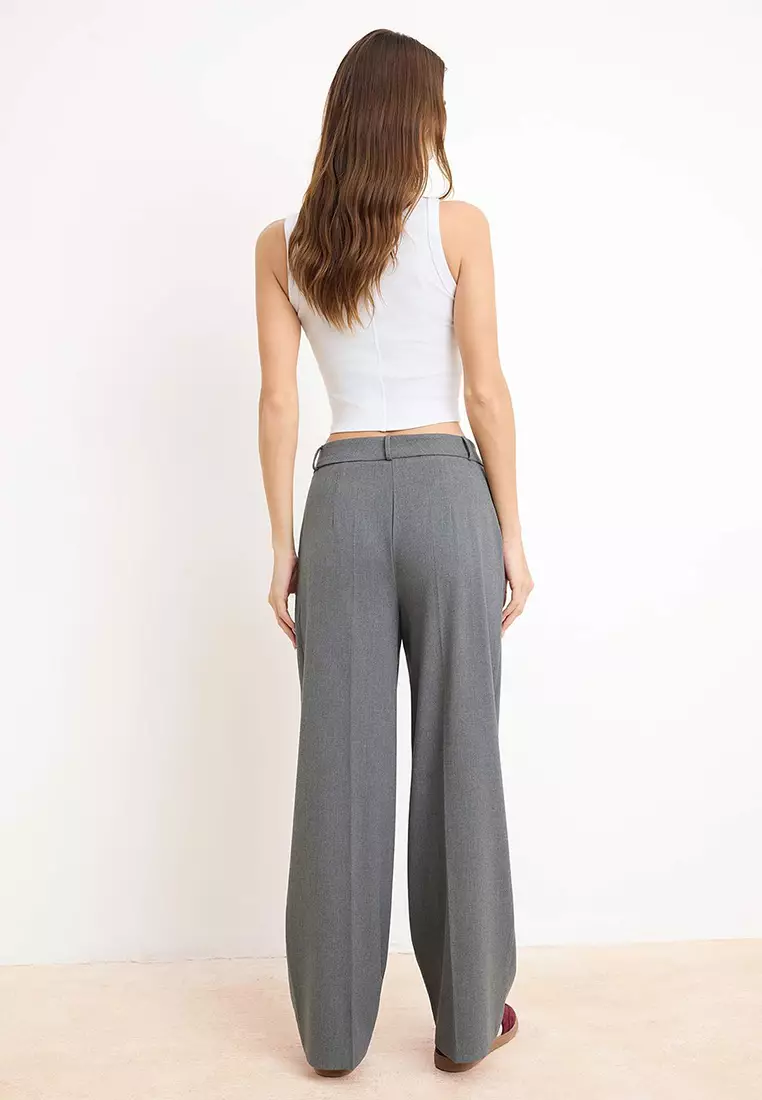 Wide Legs Woven Trousers