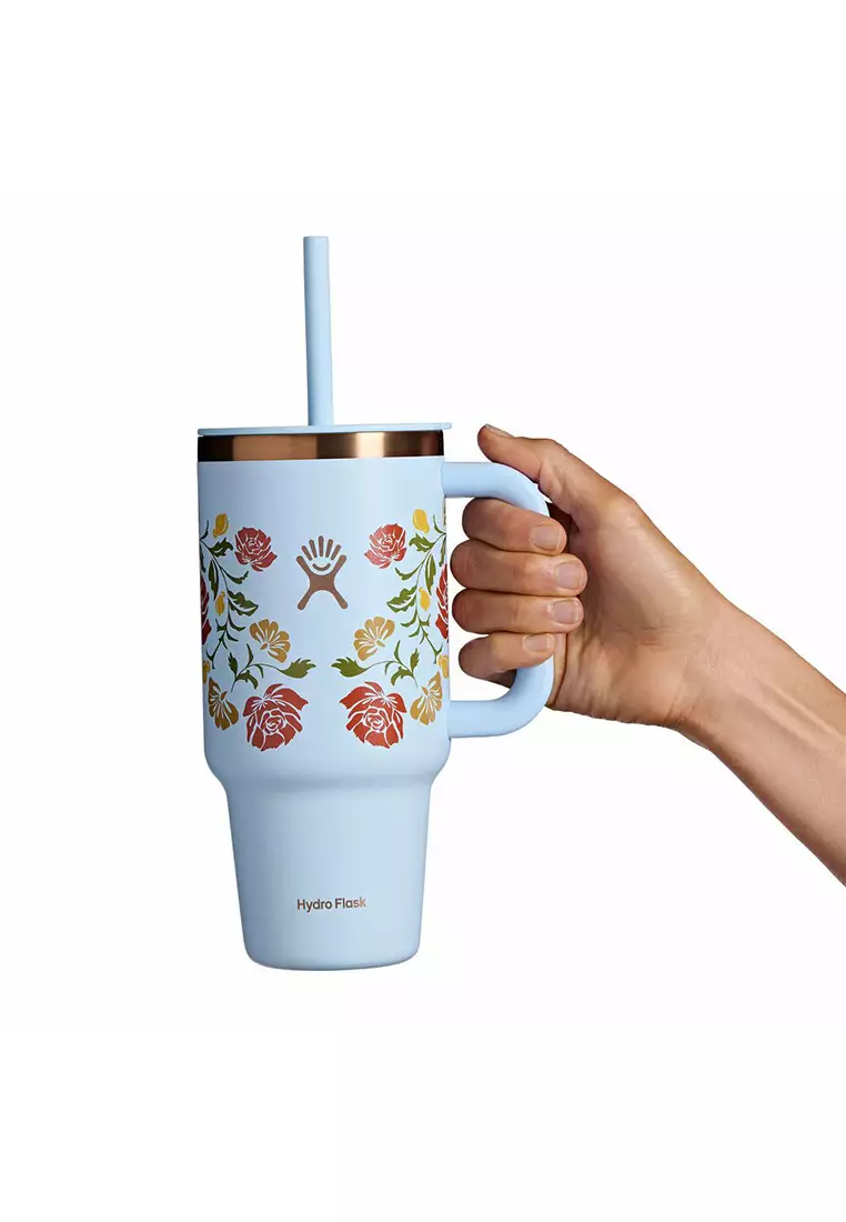 Hydro Flask All Around Travel Tumbler 32 oz Western Light Blue