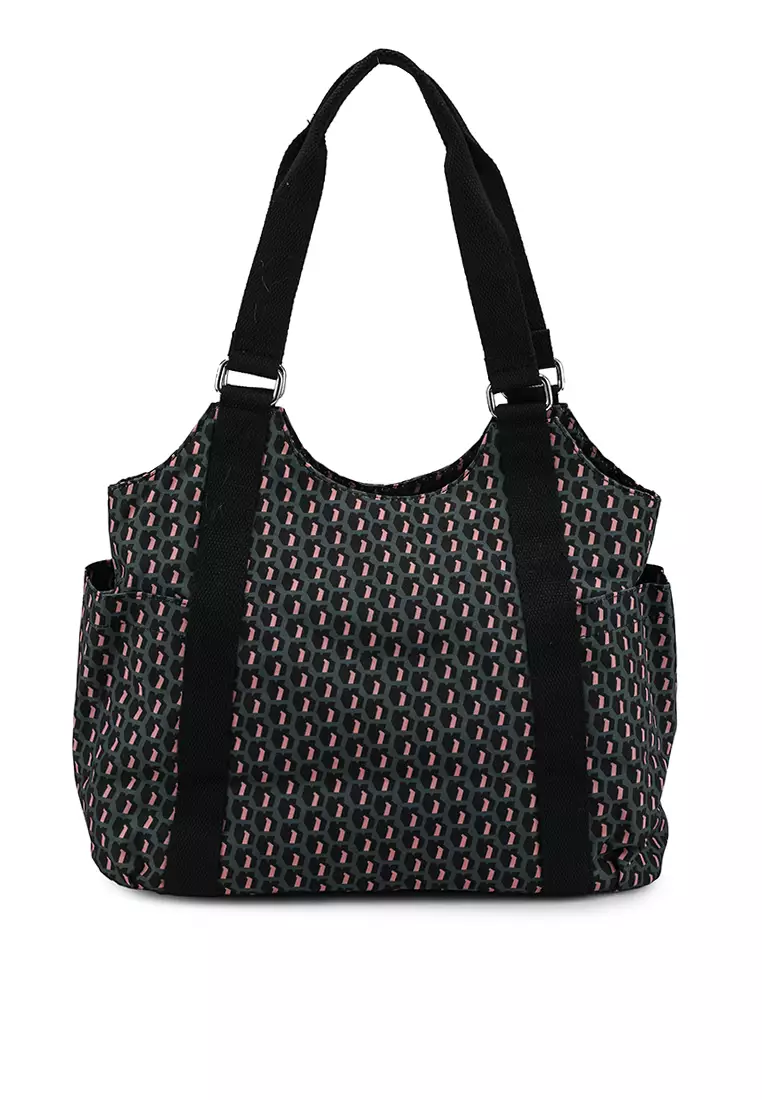 Printed Nylon Shoulder Bag