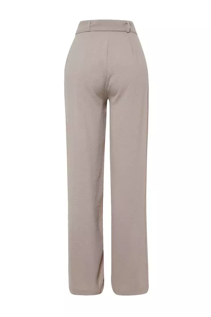 Trendyol Belted Woven Trousers 2024, Buy Trendyol Online