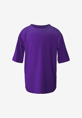 ROSARINI purple Crew Neck T-Shirt - Light Purple 11617KAA59B255GS_1