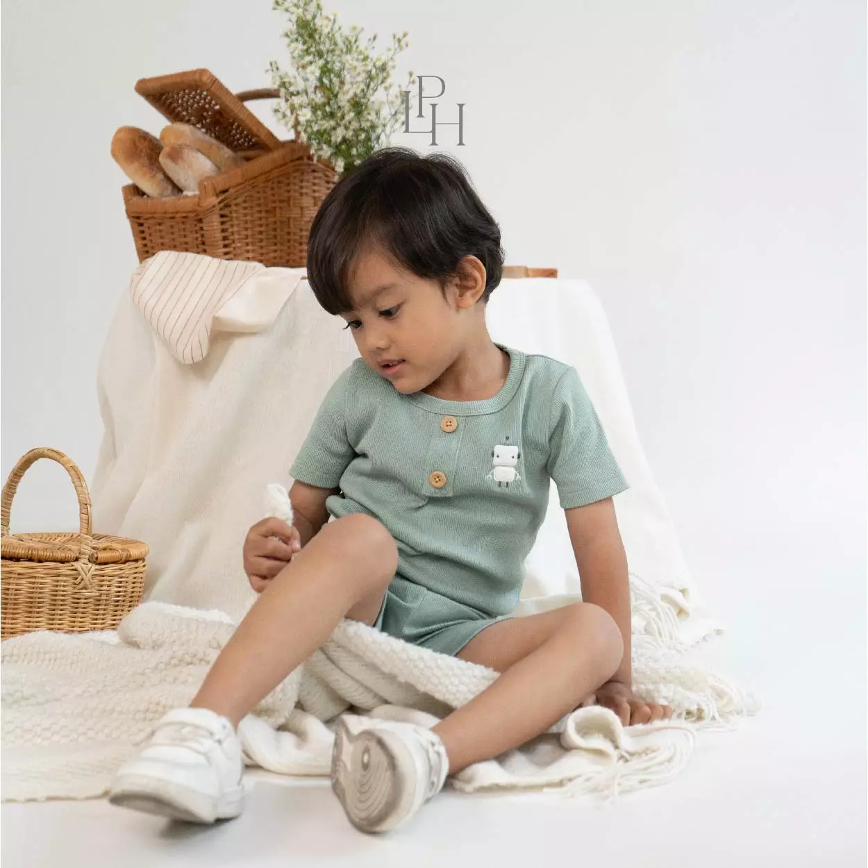 Little Palmerhaus - Frankie Boy Attire Set (Setelan Anak Laki-Laki) Robot