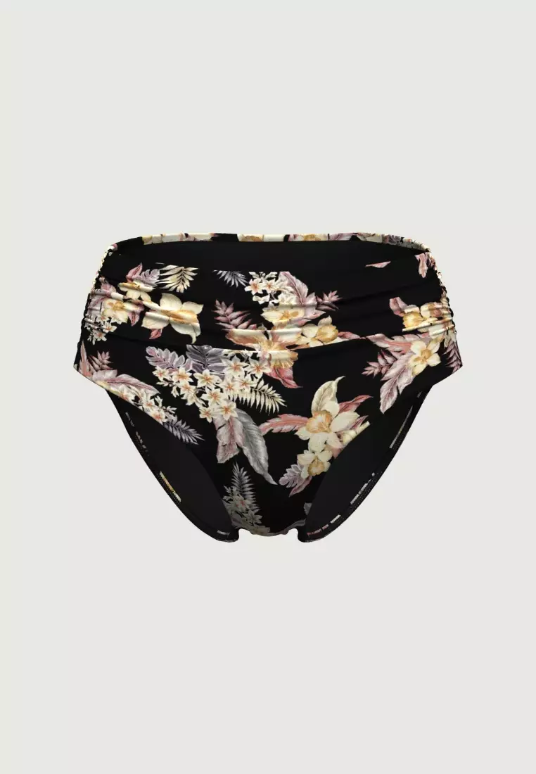 Desert Tropics Black Ruched Full Classic Pant