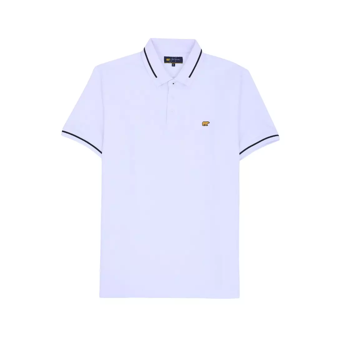 Jack Nicklaus Hubert Polo Shirt Pria Regular Fit Putih Colour White