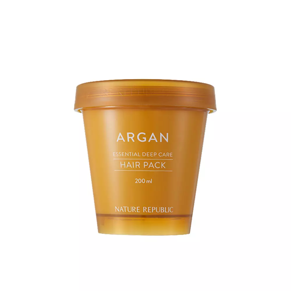 NATURE REPUBLIC Argan Essential Deep Care Hair Pack | Hair Fall Hair Treatment - Perawatan rambut Rontok & Rusak