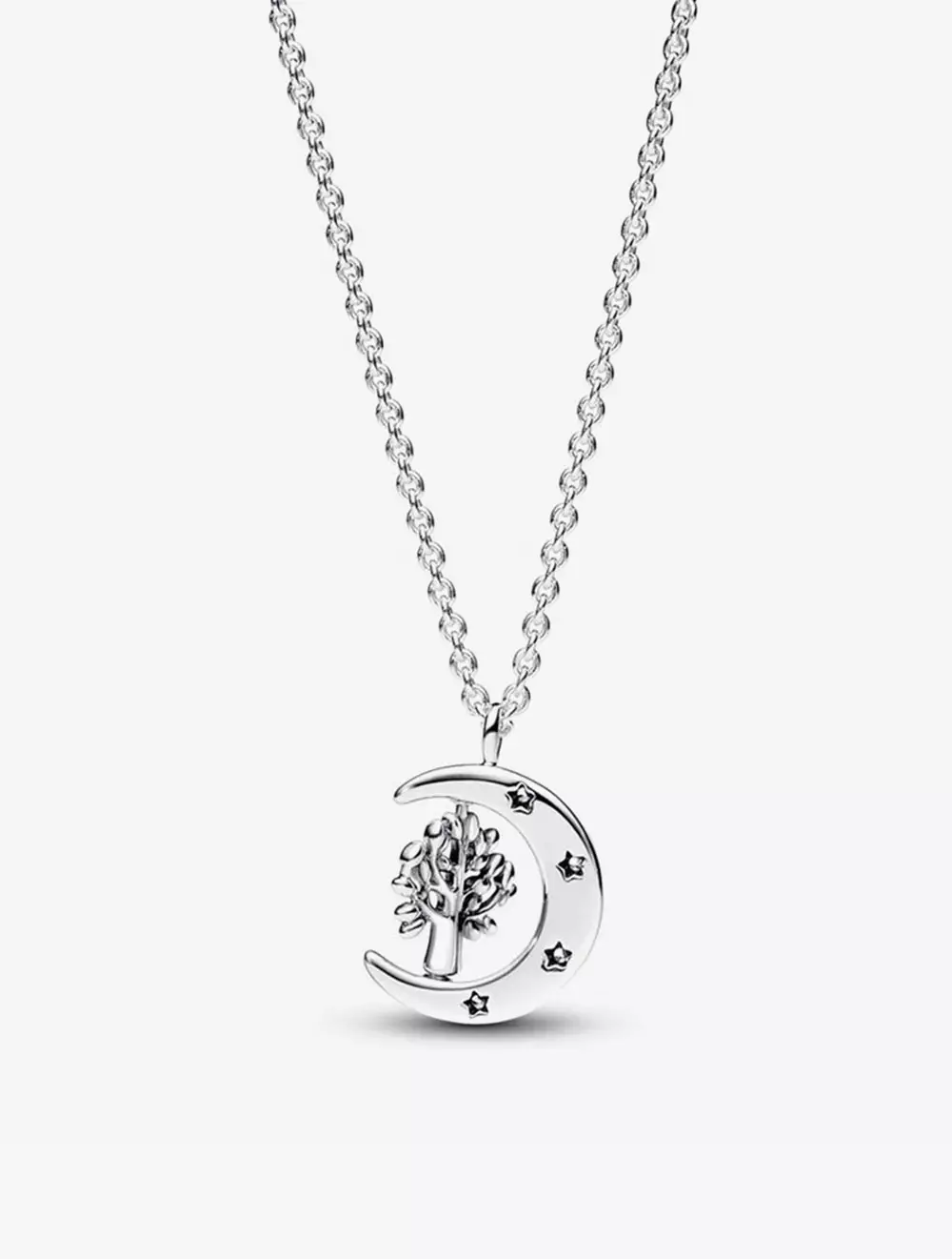 Jual PANDORA Moon Spinning Tree of Life Pendant Necklace