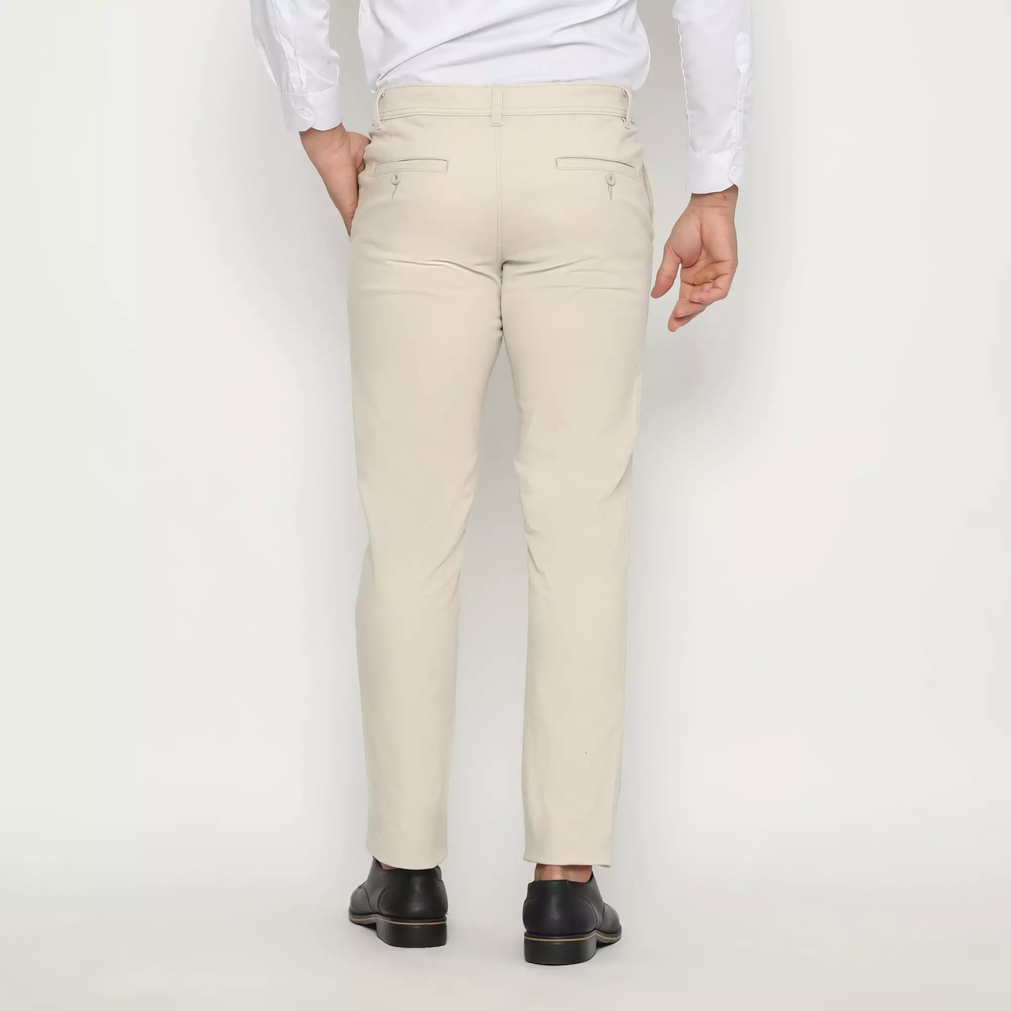 Platini Celana Pria Chino Panjang Krem Stretch 588032