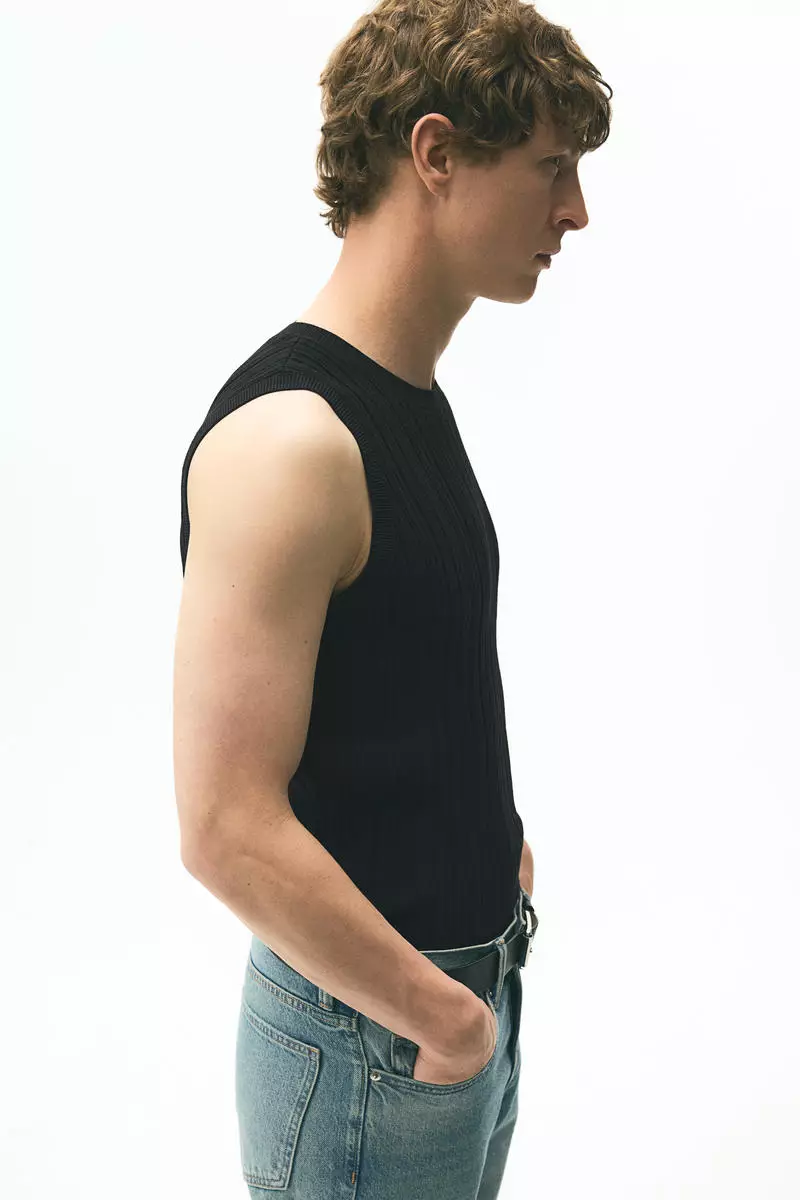 Slim Fit Ribbed vest top