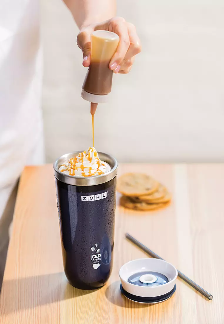 Jual Zoku Zoku Gray Iced Coffee Maker Gelas penahan suhu panas dan