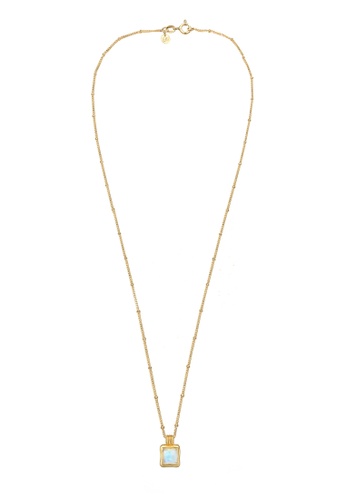 ELLI GERMANY gold Necklace Stone Pendant Elegant Moonstone Gold Plated 53473AC24C14B8GS_1