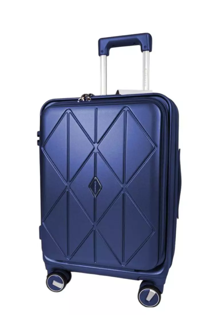 Giordano By Poly Pac 20" 24" 28" Luxe Style Front Opening Strong PC Expandable Travel Trolley Luggage Bags - GA8407-N