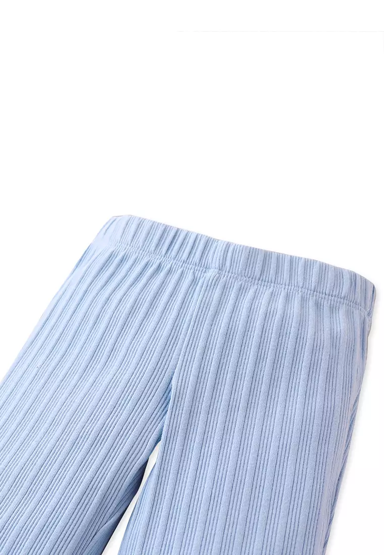 Baby Carly Ribbed Flare Leggings With Slits