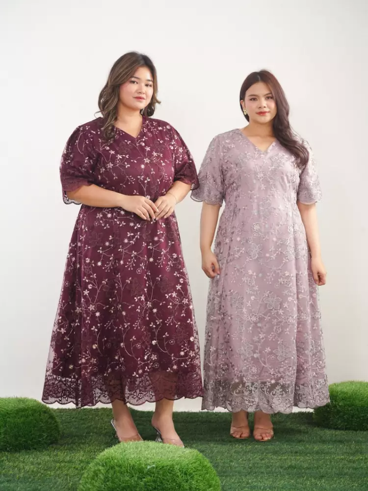 xtramiles Ladies dress eudora dress plum wine