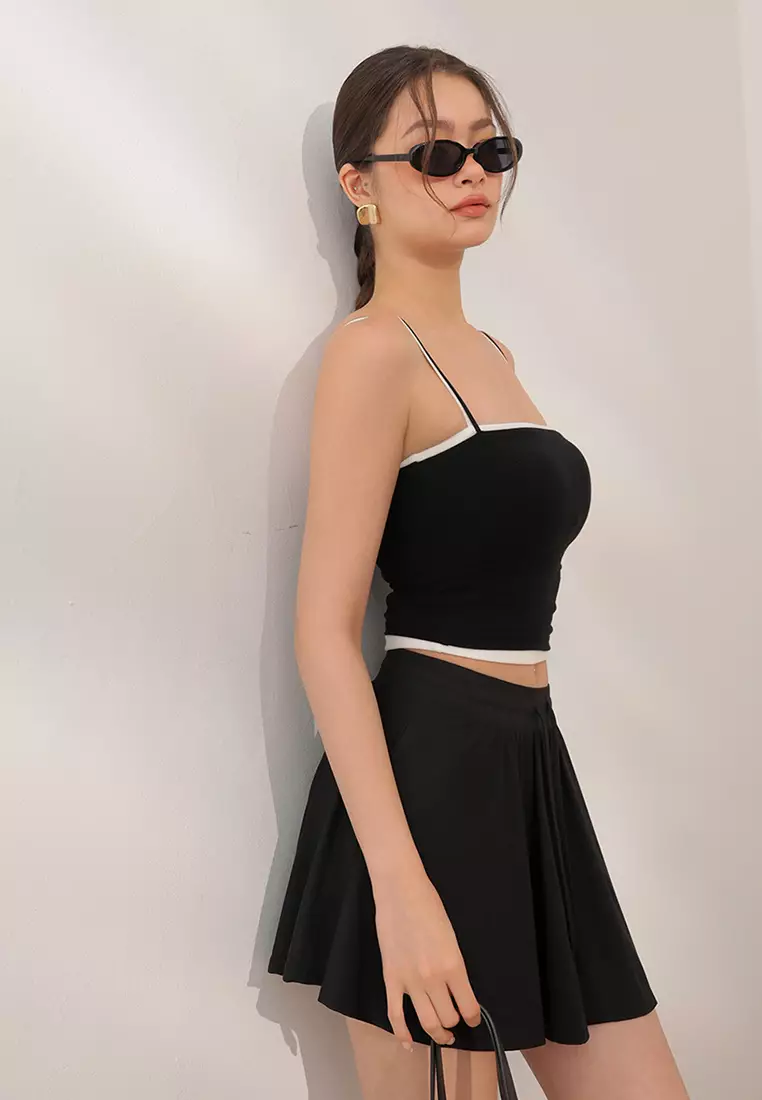 Ruffle Flowy Mini Skirt