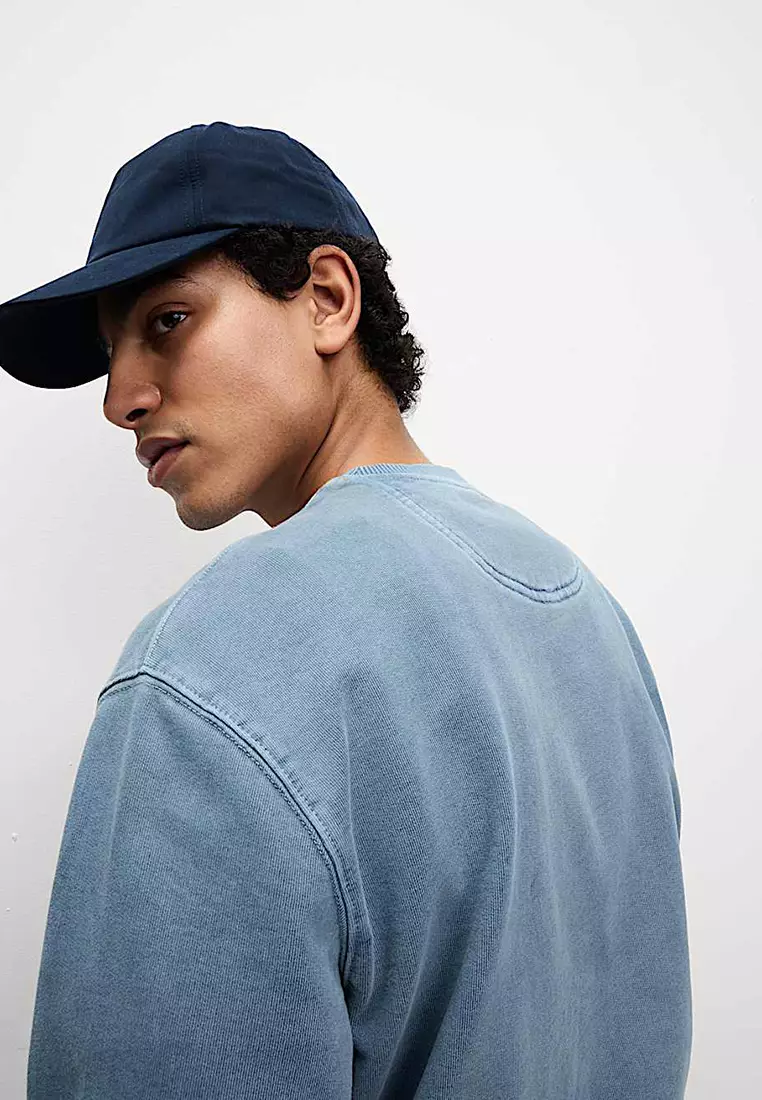 Pure Cotton Garment Dye Sweatshirt