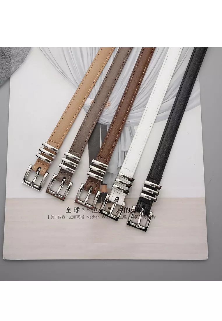Slim Cowhide Belt