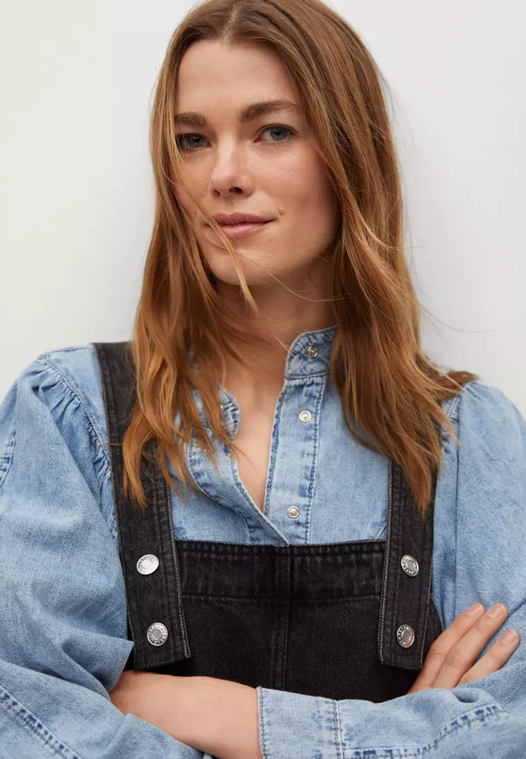 Mango pinafore dress cheap
