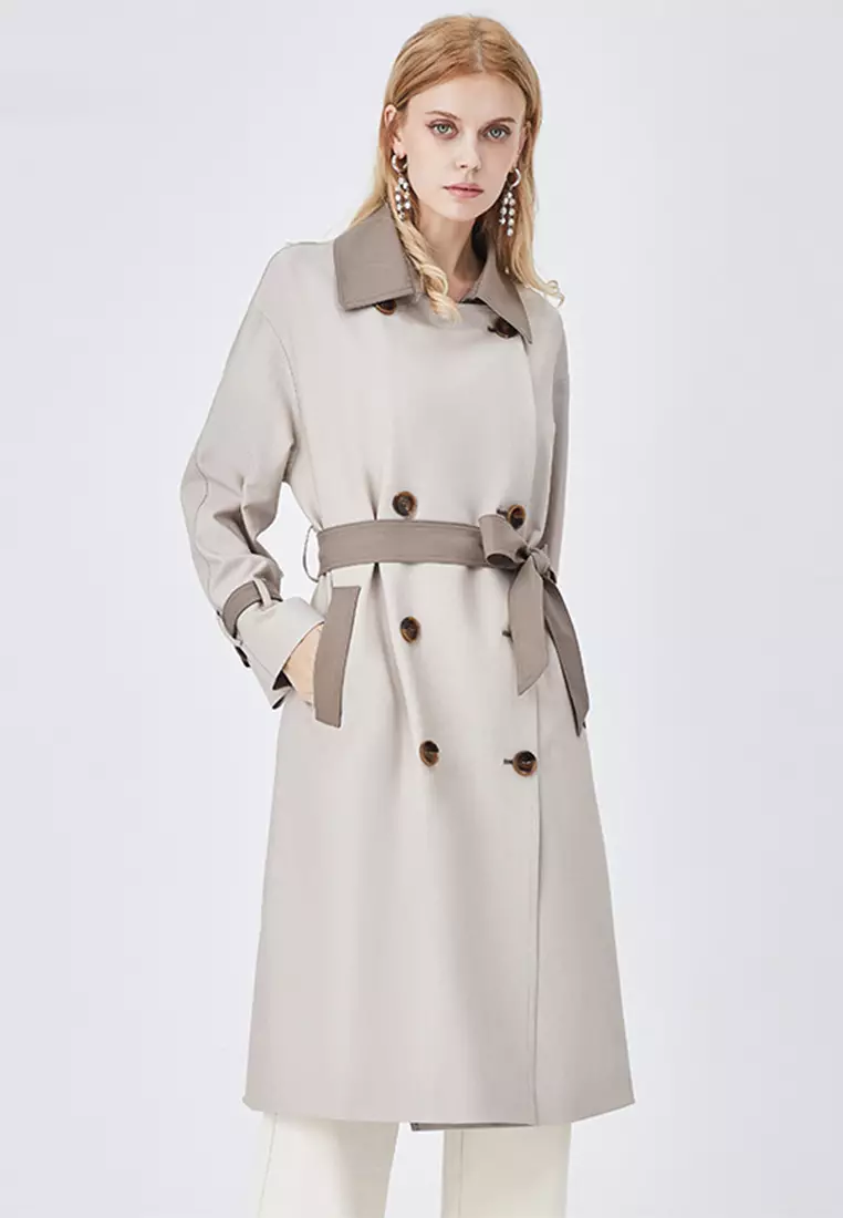 Waist length on sale trench coat