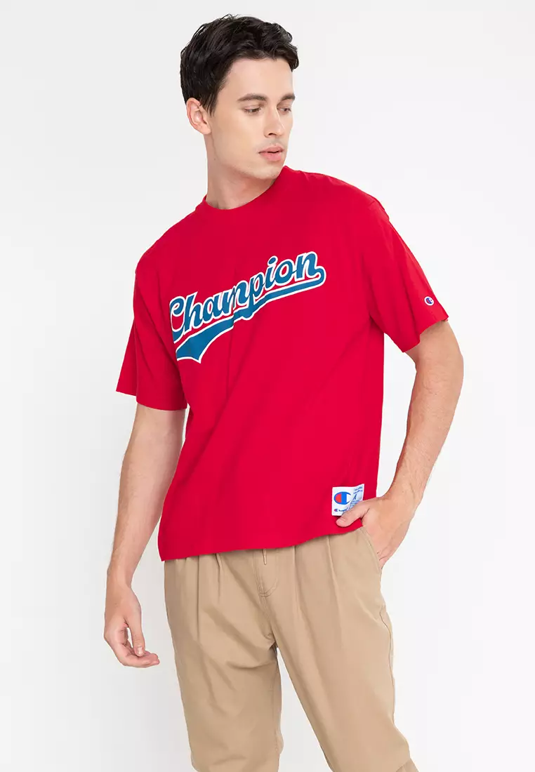 Buy Champion Japan Line Short Sleeve T Shirt Red 2024 Online