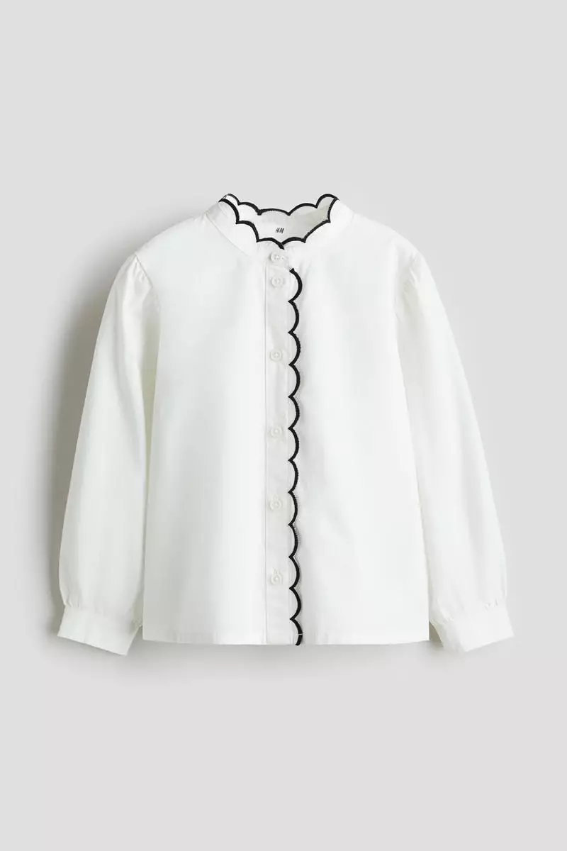 Cotton poplin blouse