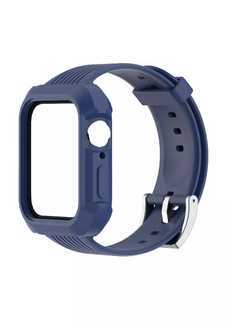 Buy Kings Collection Navy Blue TPU Apple Watch 42MM 44MM Strap